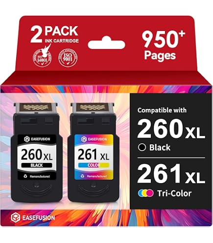 Amazon.com: Canon PG-260 XL Black Ink Cartridge + CL-261 Color Ink